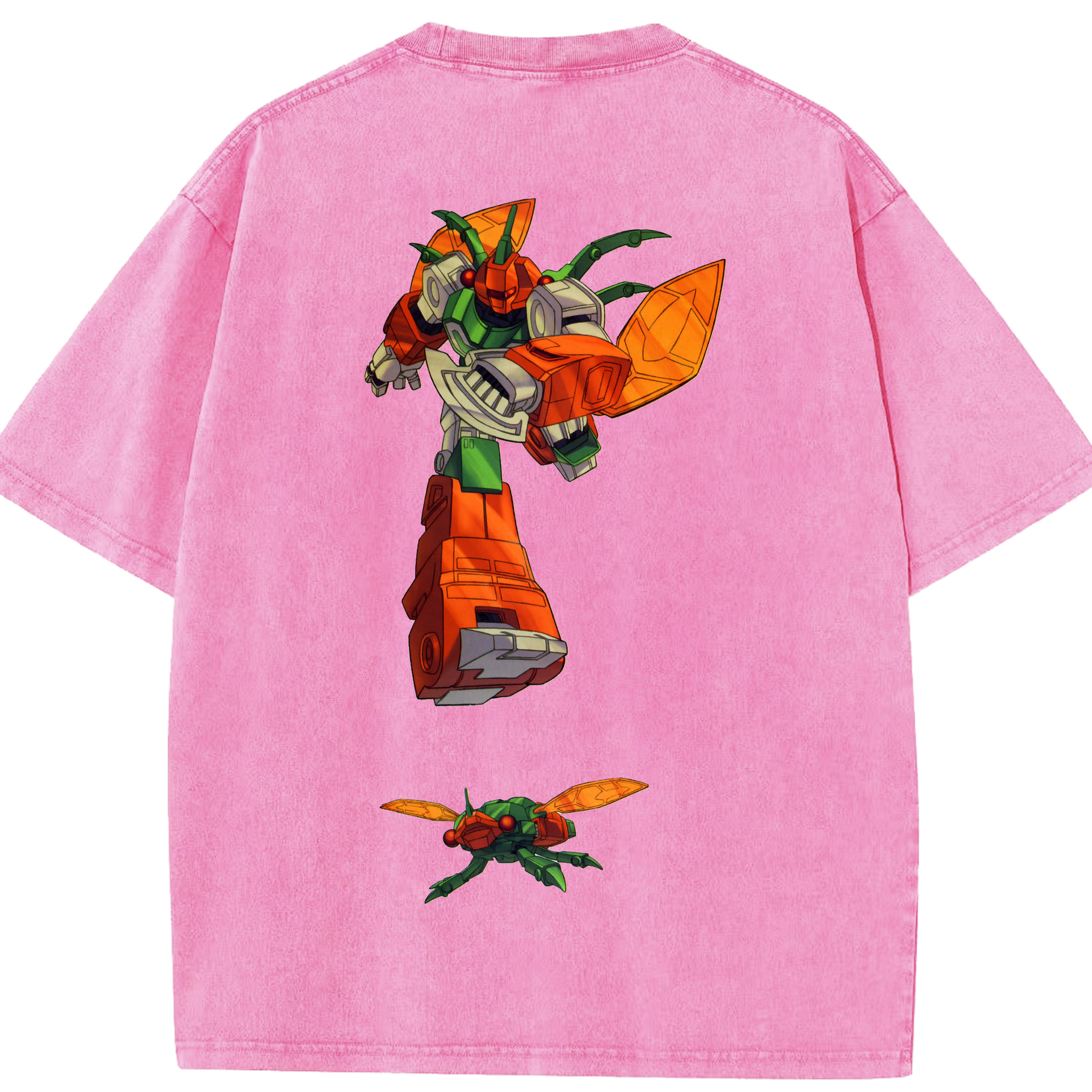 （画像用）  綿100% ヴィンテージ風 半袖Tシャツ（背面プリント）